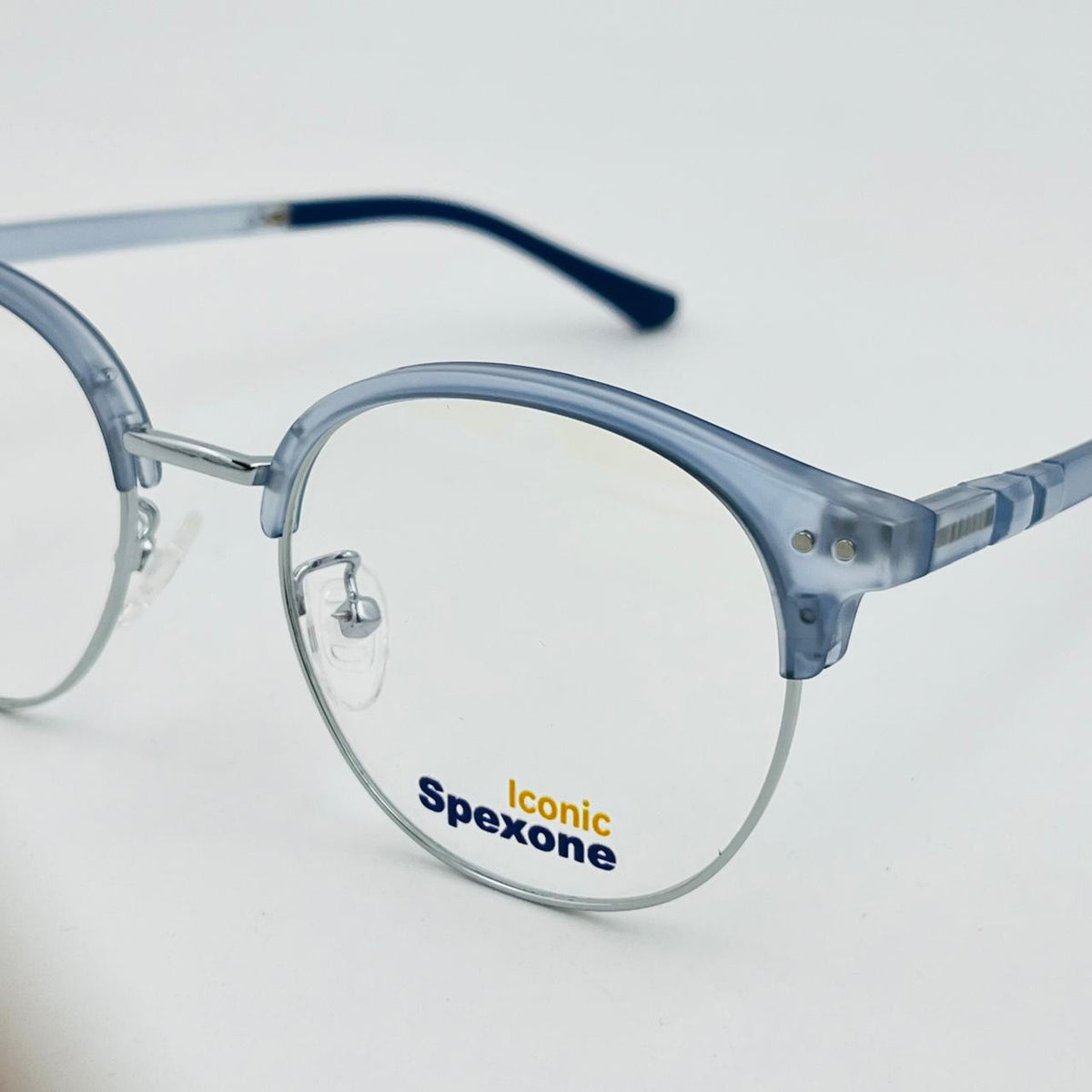 Spexone iconic translucent blue : premium eyewear for  man & woman
