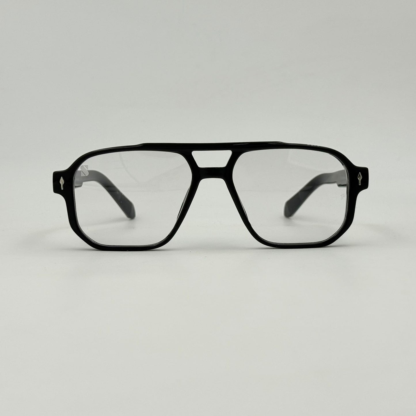 Spexone spexmith  glossy black & transparent  : premium sunglass for man & woman
