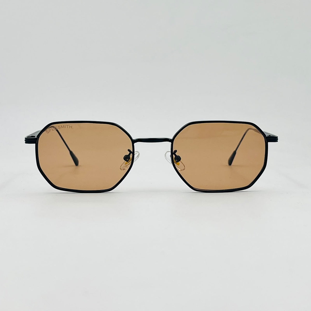 Spexone specsmith tinted Amber octagonal : premium sunglass  for  man & woman