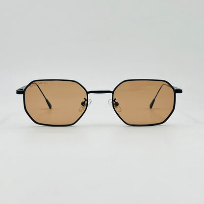 Spexone specsmith tinted Amber octagonal : premium sunglass  for  man & woman