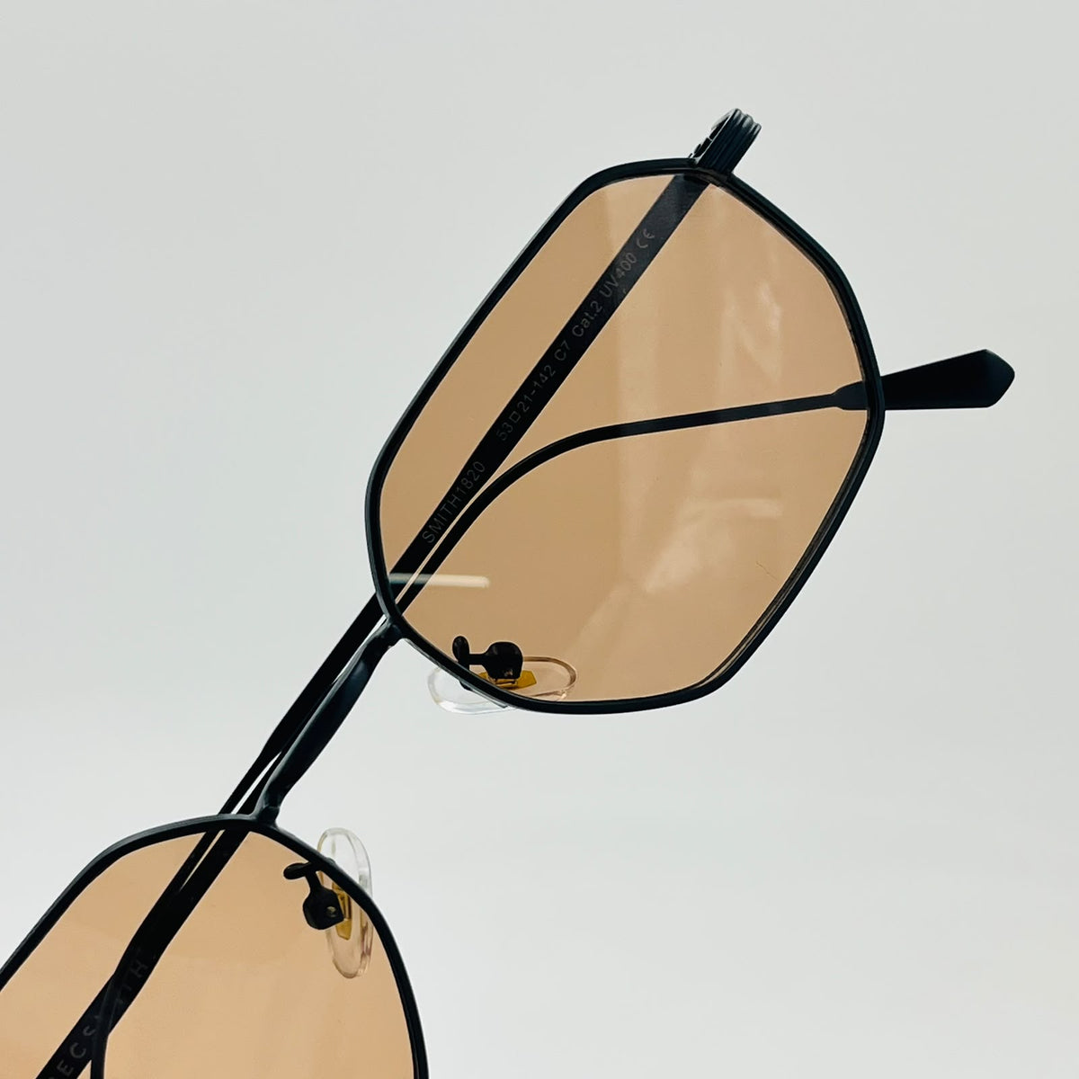 Spexone specsmith tinted Amber octagonal : premium sunglass  for  man & woman