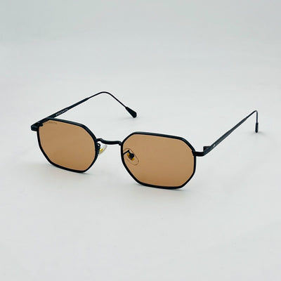 Spexone specsmith tinted Amber octagonal : premium sunglass  for  man & woman