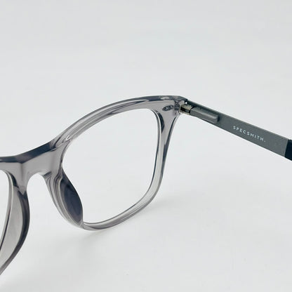Spexone specsmith Translucent Grey soft square: premium eyewear for man & woman