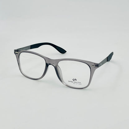 Spexone specsmith Translucent Grey soft square: premium eyewear for man & woman
