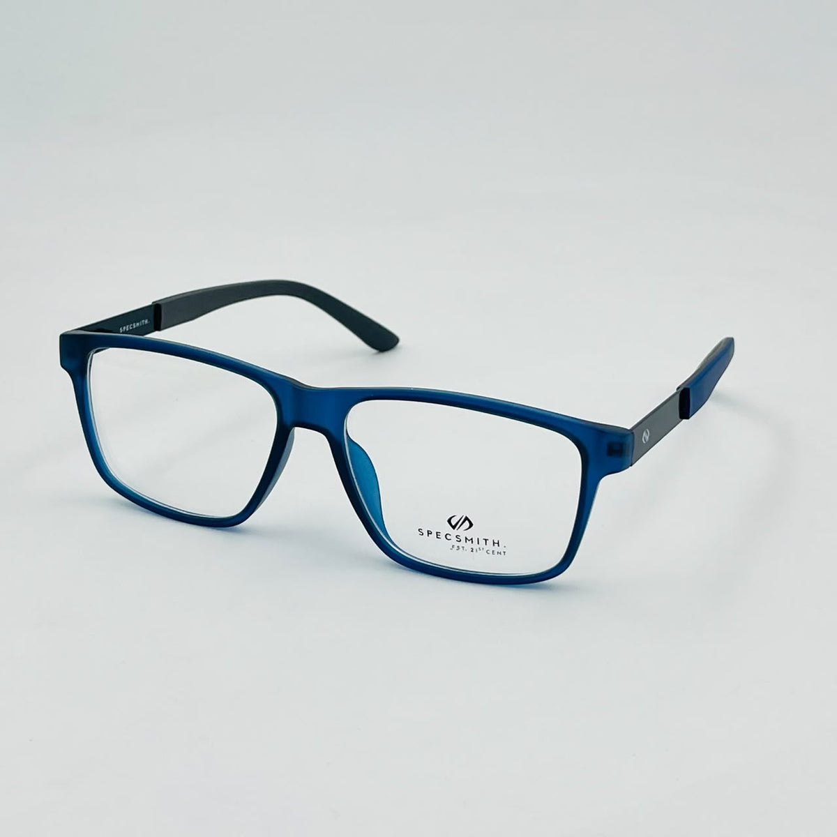 Spexone specsmith Translucent Blue soft square: premium eyewear for man & woman