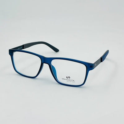 Spexone specsmith Translucent Blue soft square: premium eyewear for man & woman