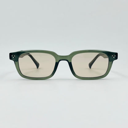 Spexone specsmith Translucent Green recatangular: premium sunglass for man & woman