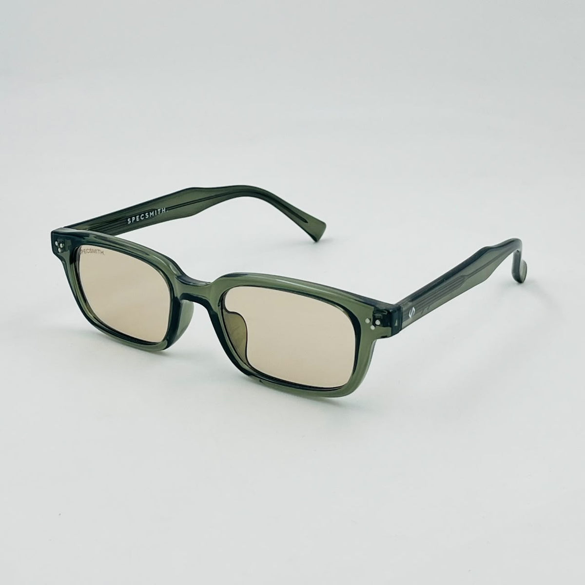 Spexone specsmith Translucent Green recatangular: premium sunglass for man & woman