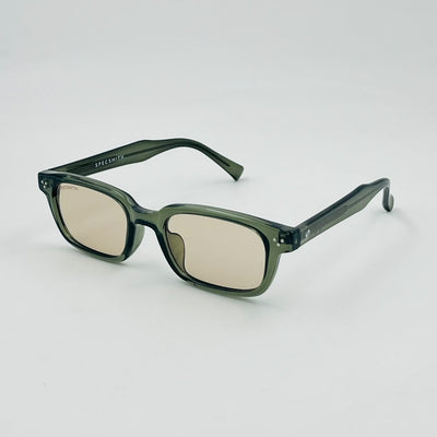 Spexone specsmith Translucent Green recatangular: premium sunglass for man & woman