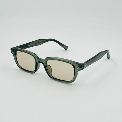 Spexone specsmith Translucent Green recatangular: premium sunglass for man & woman