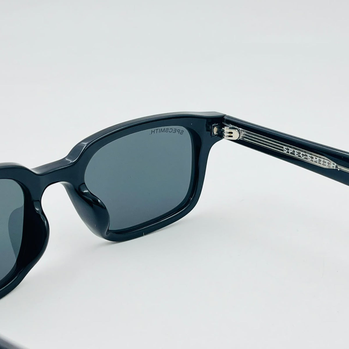 Spexone specsmith glossy black recatngular: premium sunglass for man & woman