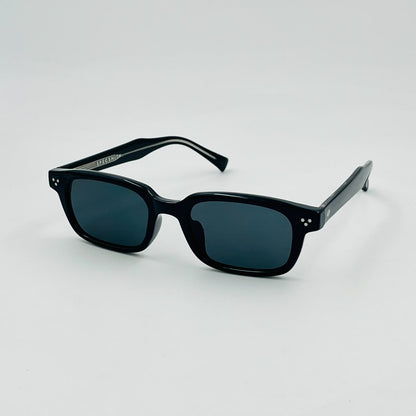 Spexone specsmith glossy black recatngular: premium sunglass for man & woman